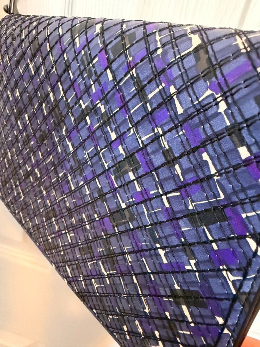 Bottega Veneta Blue & Purple Clutch/ Crossbody
